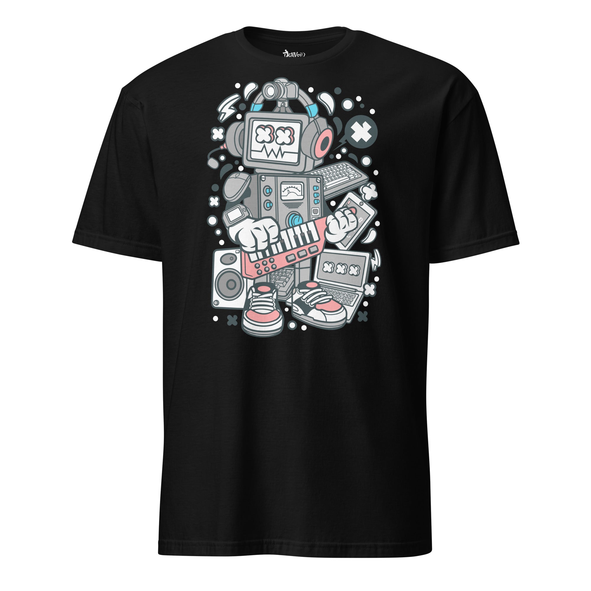 Music festival shirt with DJ ROBO print