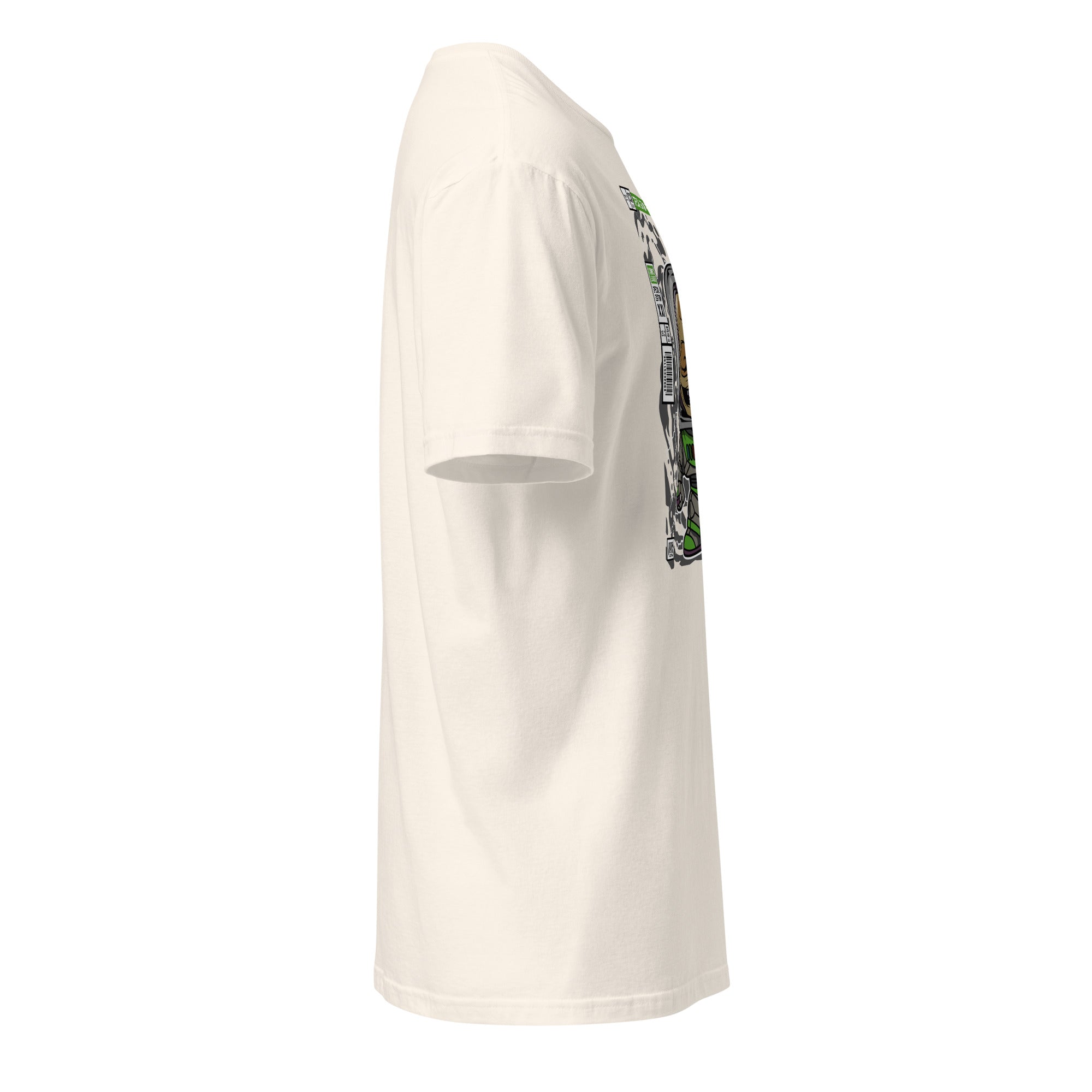 Close-up of fire effects on sweatshirt