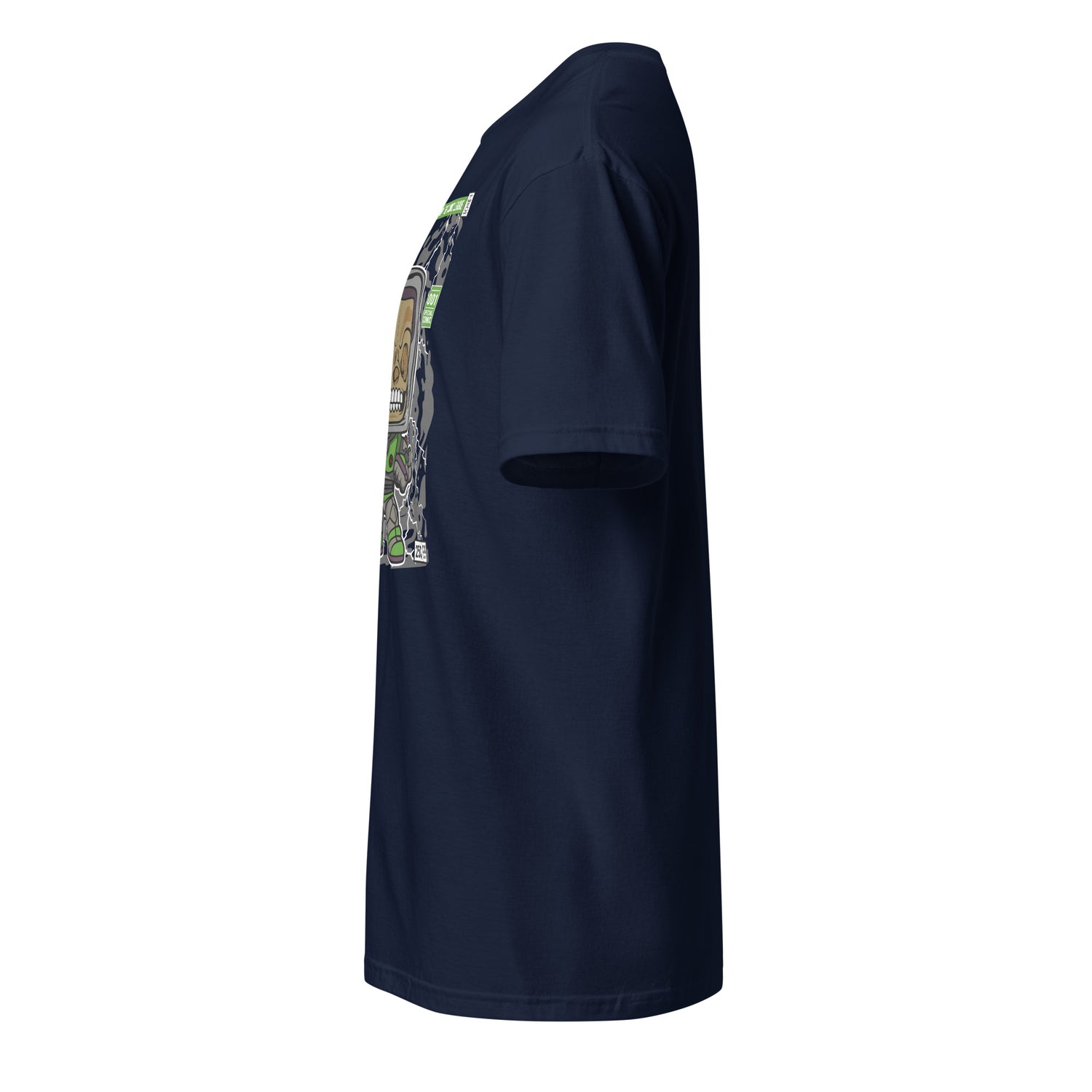 Black unisex pullover with rock design