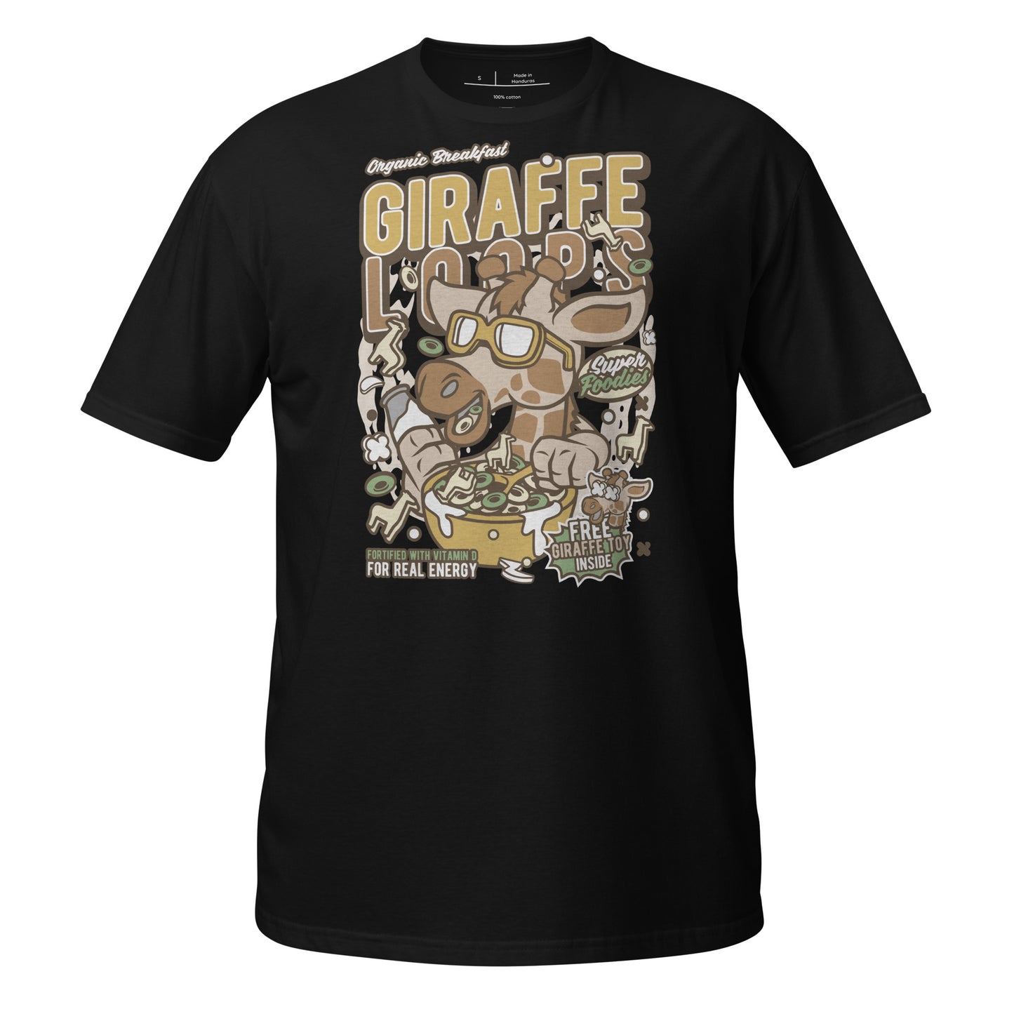 Cereal Killer - Girrafe Loops Cotton Unisex T-Shirt