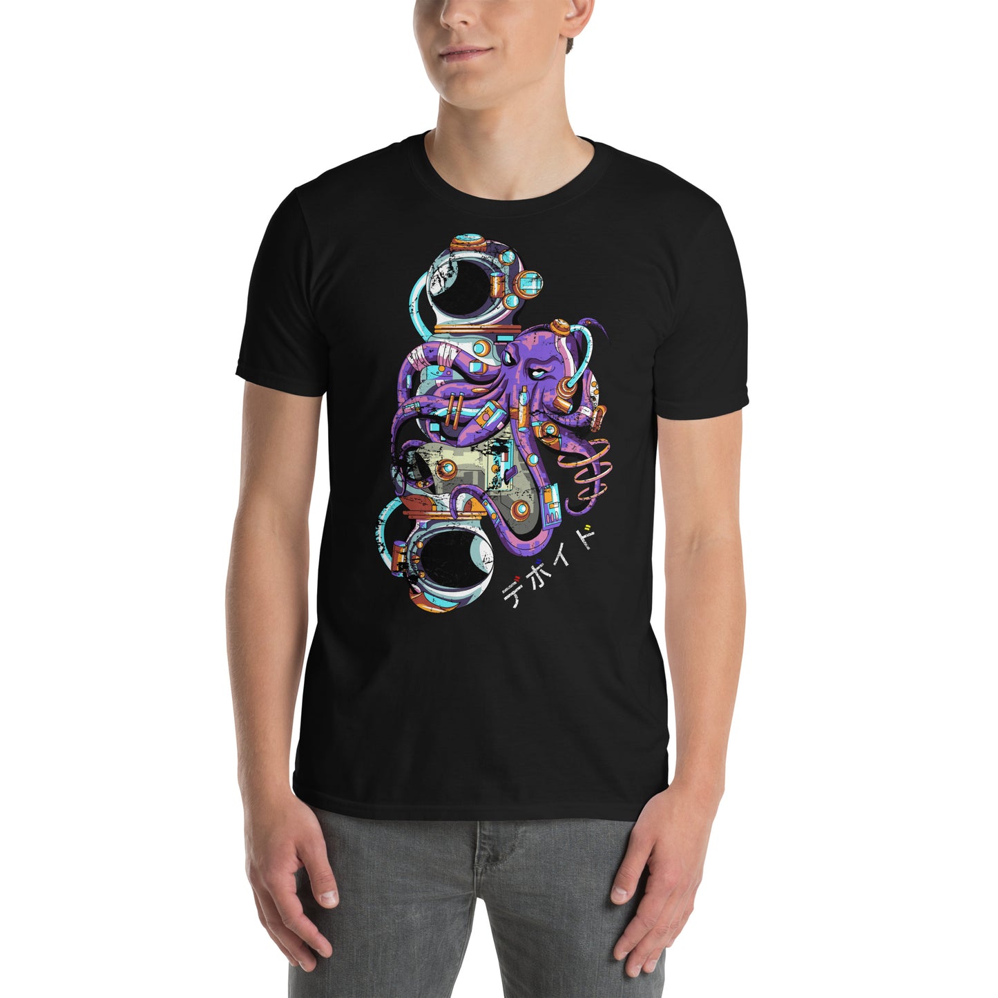 Octogonic Space Man Cotton Unisex T-Shirt