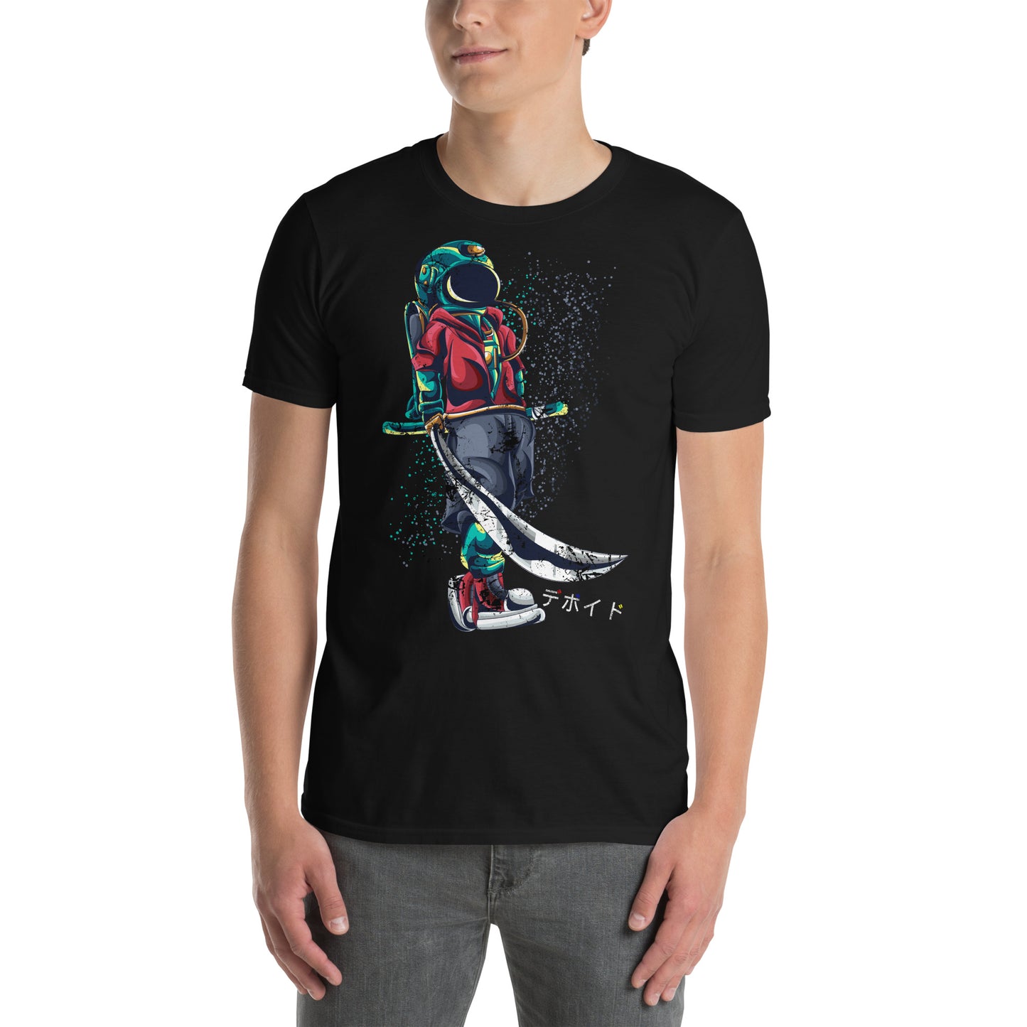 Samurai Space Hippie - Drawn Cotton Unisex T-Shirt