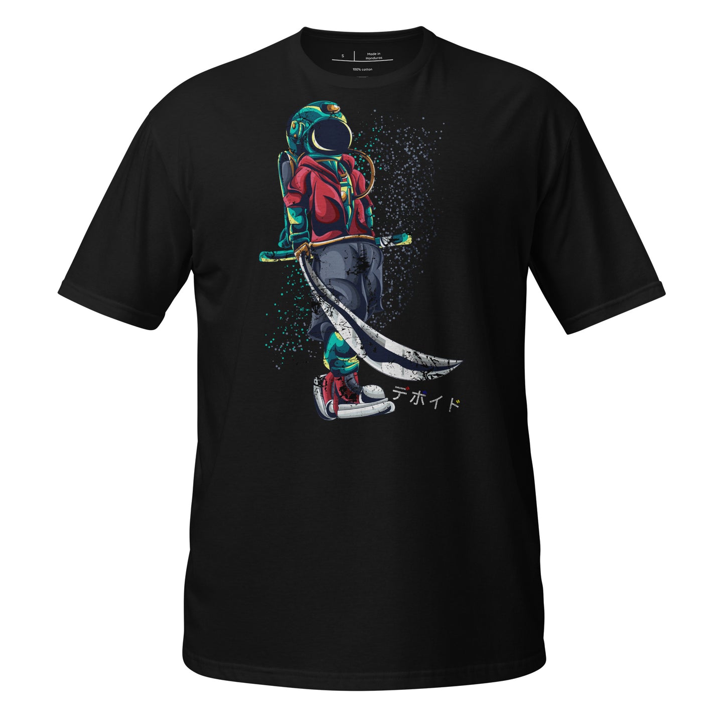 Samurai Space Hippie - Drawn Cotton Unisex T-Shirt