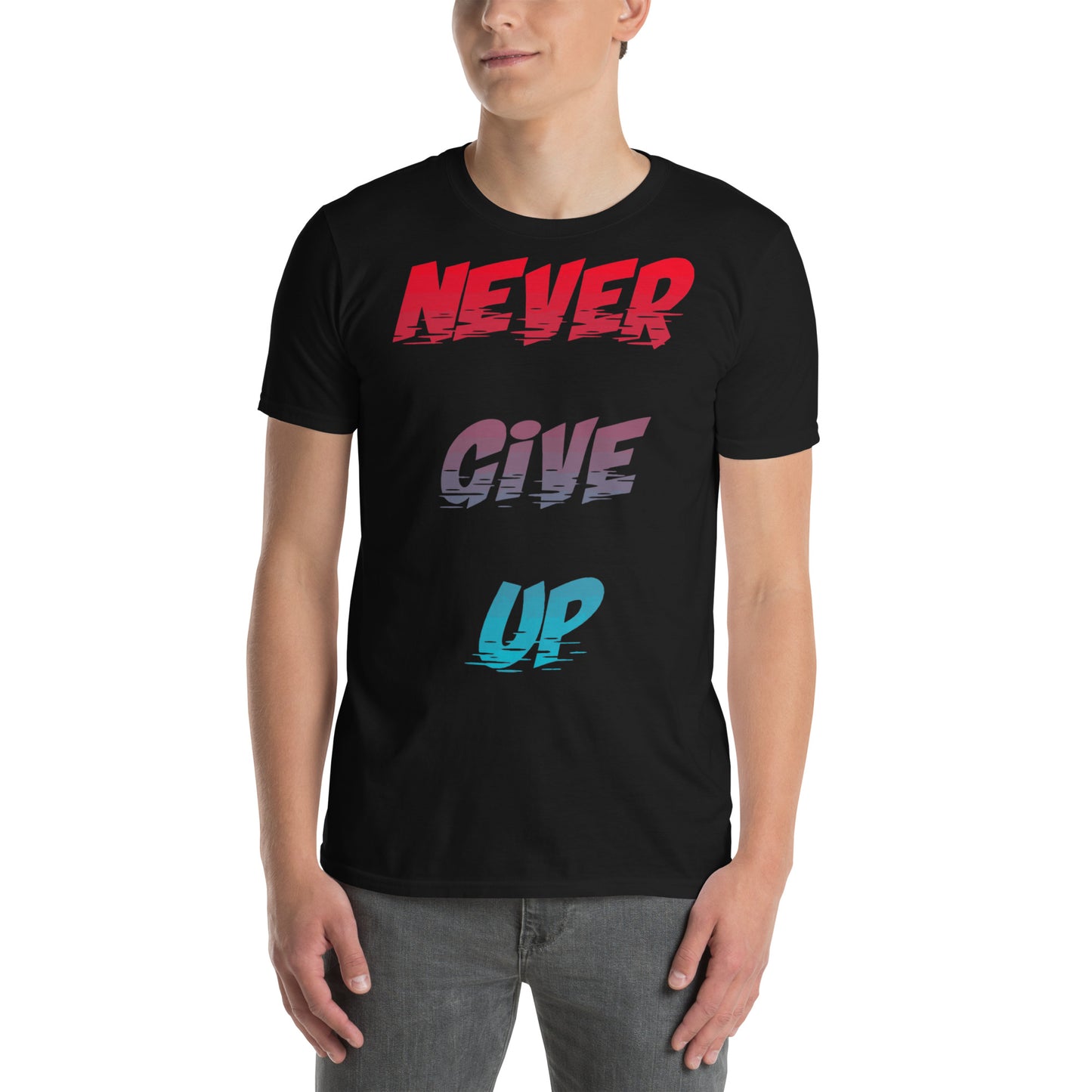 Never Give Up Cotton Unisex T-Shirt