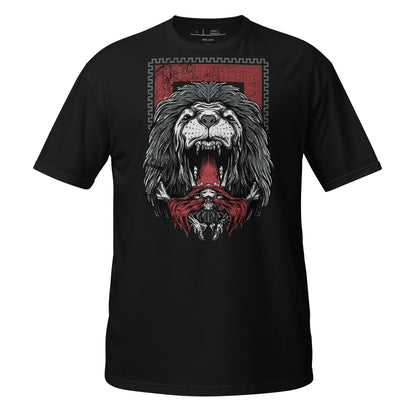 Red Leo Cotton Unisex T-Shirt