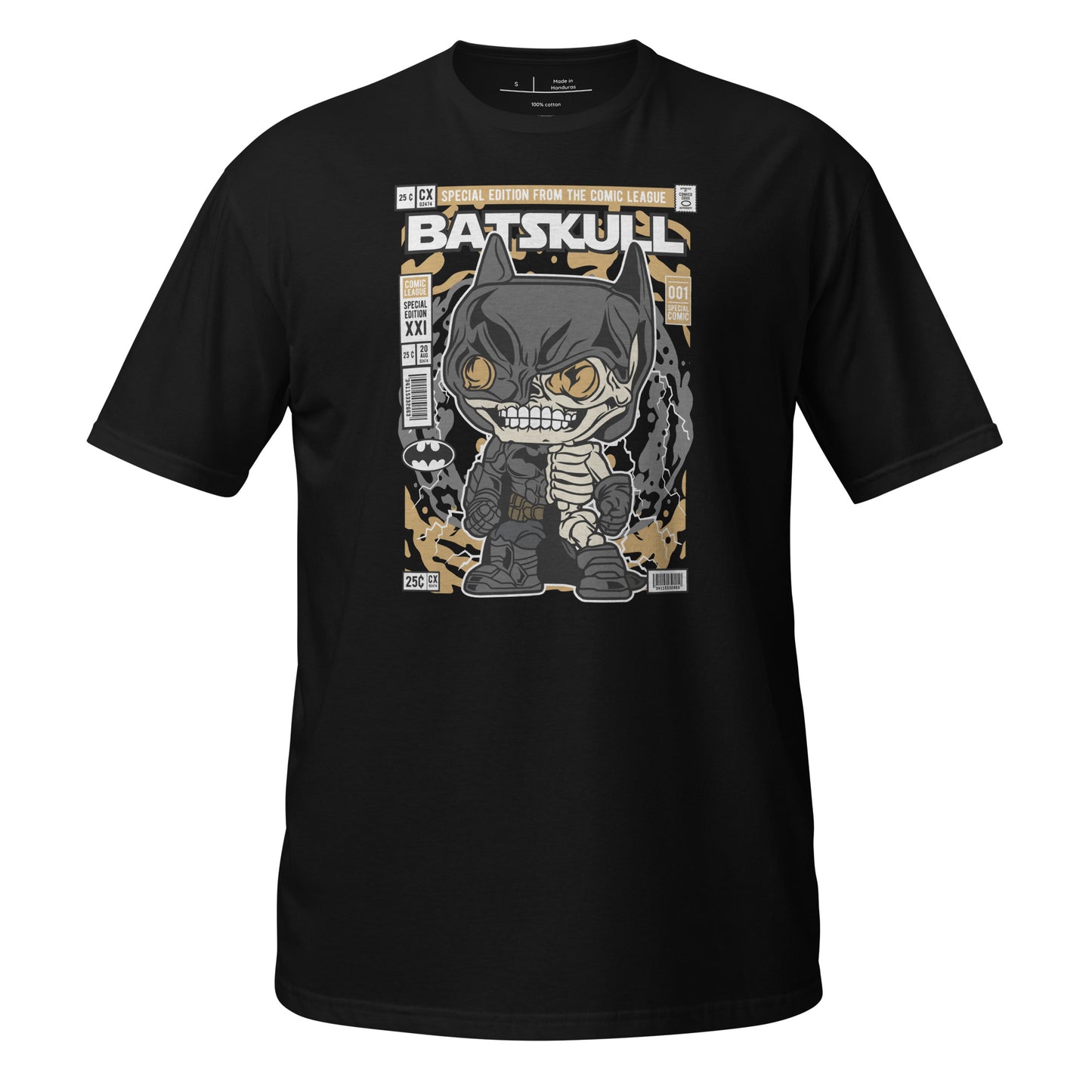 Bat Skull Cotton Unisex T-Shirt