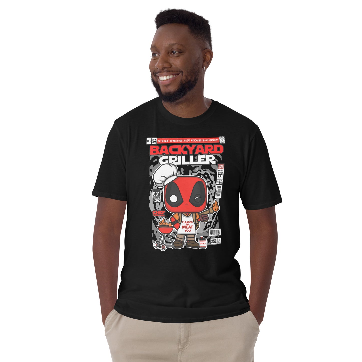 Deadpool Backyard Griller Cotton Unisex T-Shirt