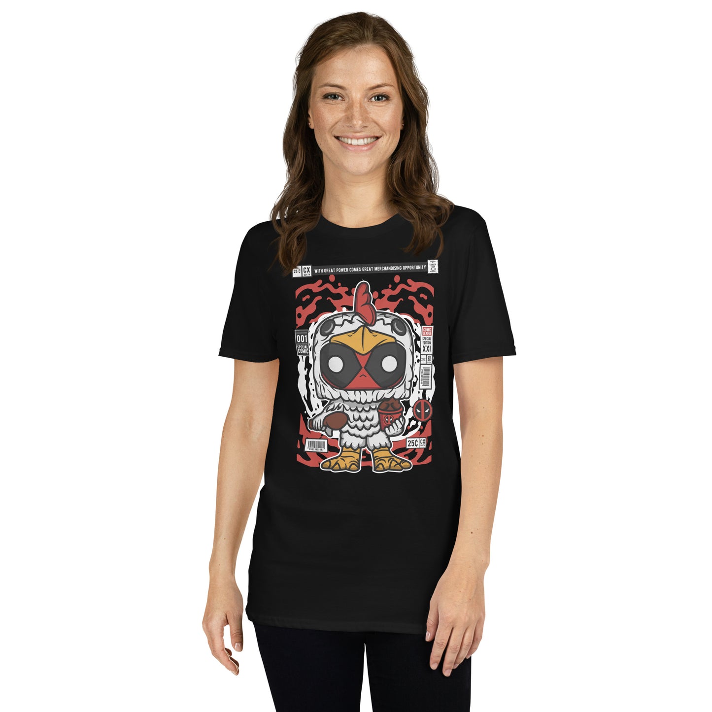 Deadpool Chicken Cotton Unisex T-Shirt