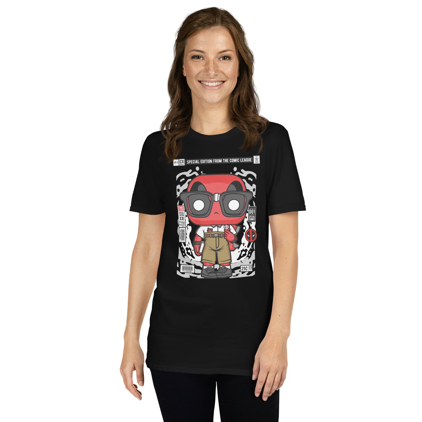 Deadpool Nerd Cotton Unisex T-Shirt