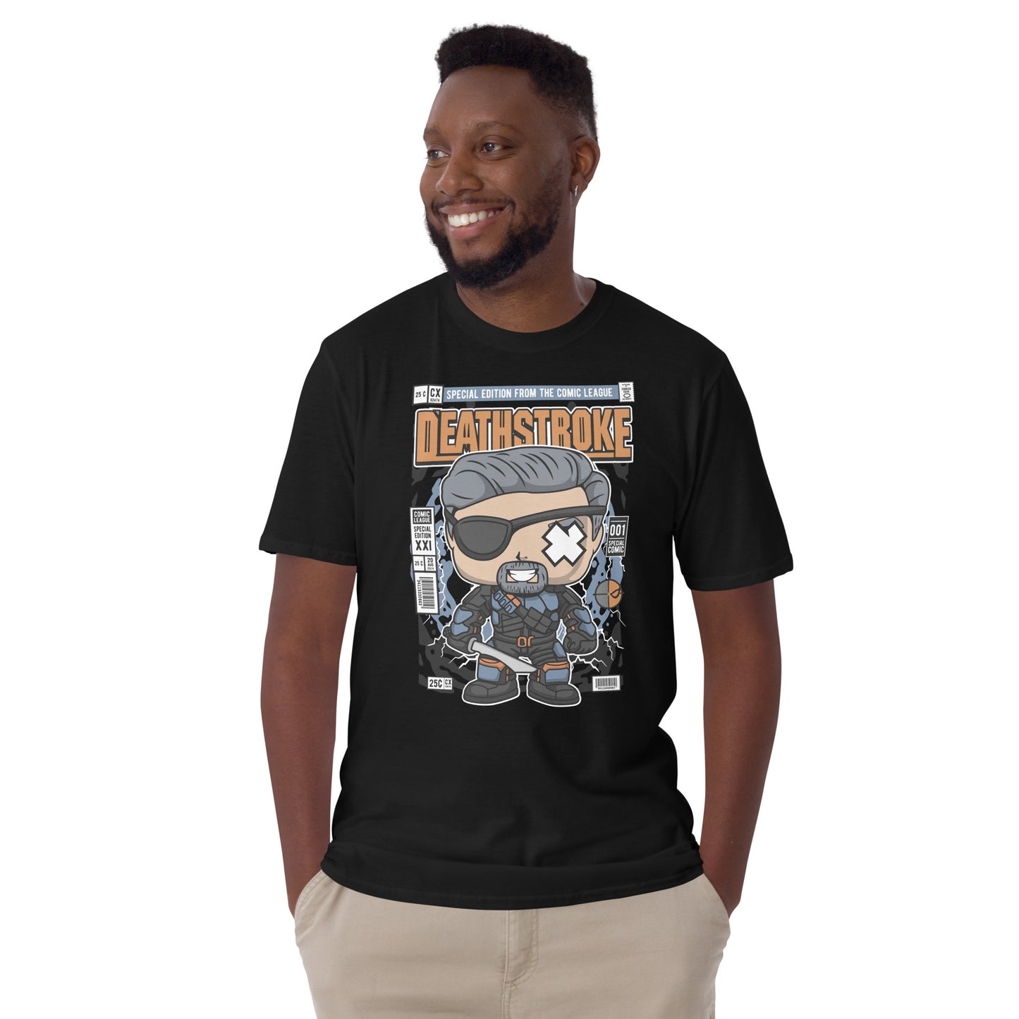 Deathstroke Unmasked Cotton Unisex T-Shirt