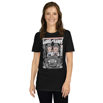 Laurel And Hardy Cotton Unisex T-Shirt