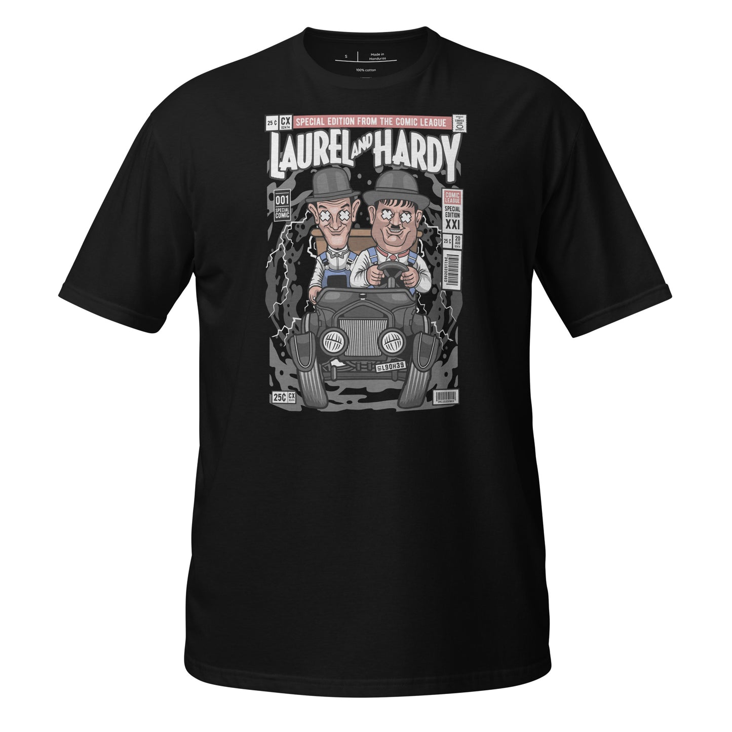 Laurel And Hardy Cotton Unisex T-Shirt