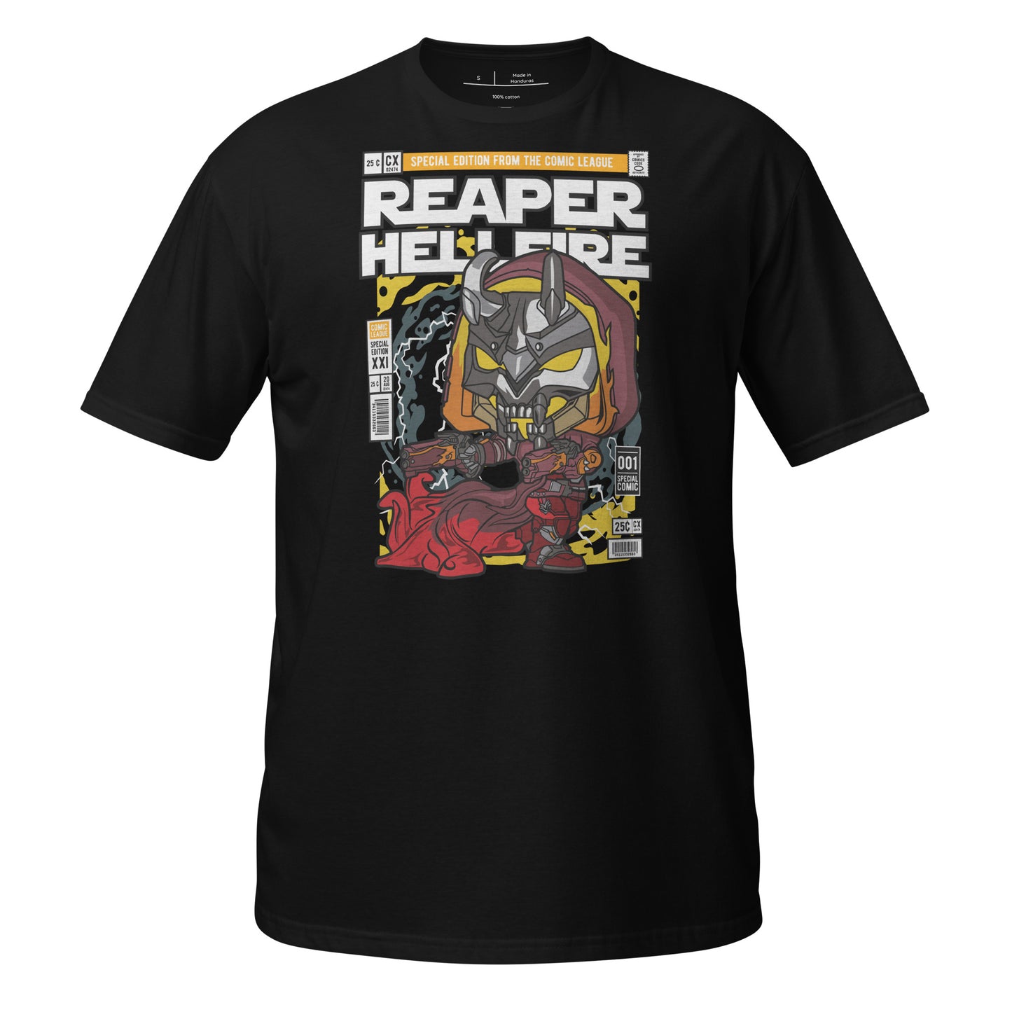 Reaper Hell Fire Cotton Unisex T-Shirt