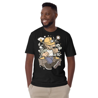 Gold Mining Wacky Wolf Cotton Unisex T-Shirt