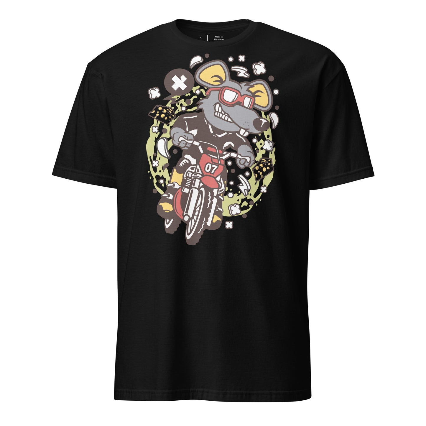 Motorcross Rabid Rat Cotton Unisex T-Shirt