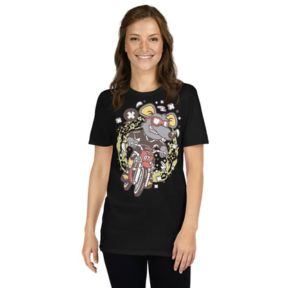 Motorcross Rabid Rat Cotton Unisex T-Shirt