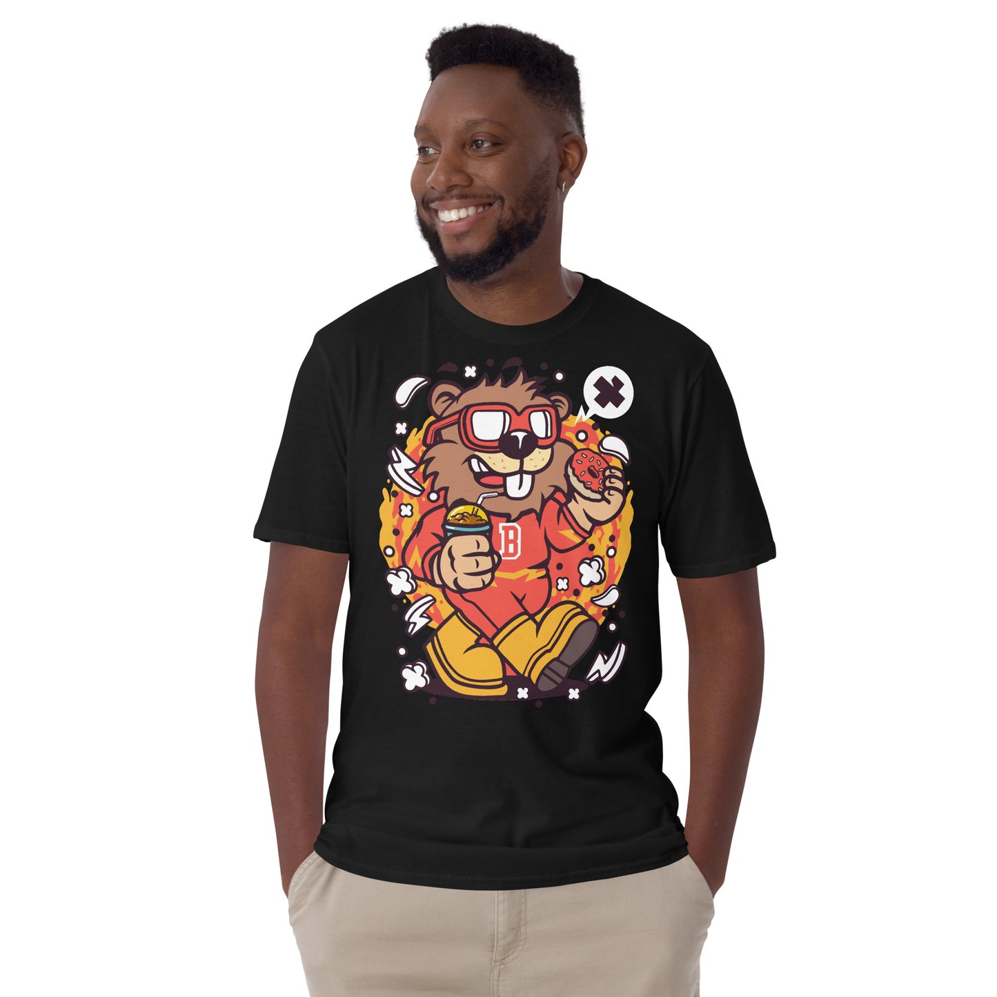 The Chillin Bam Bam Beaver Cotton Unisex T-Shirt