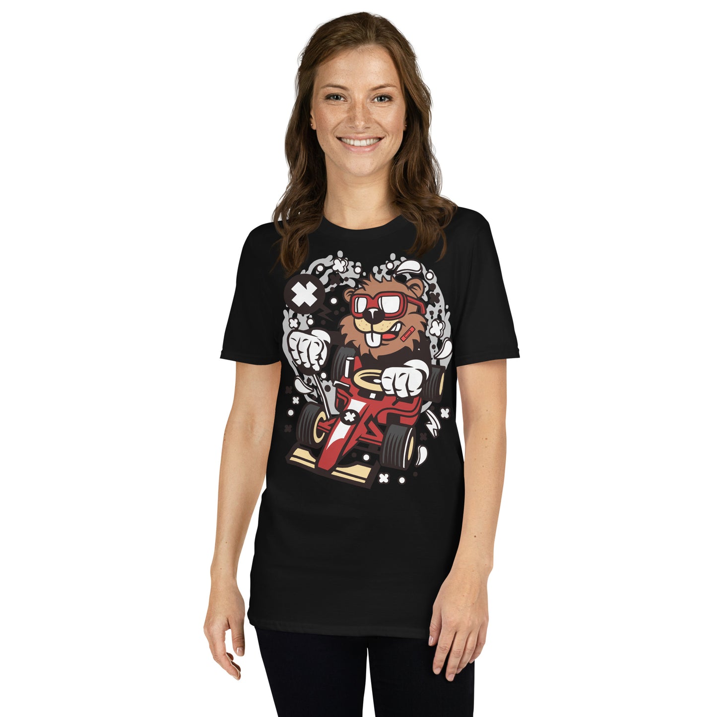 Bam Bam Beaver the Speedster Cotton Unisex T-Shirt