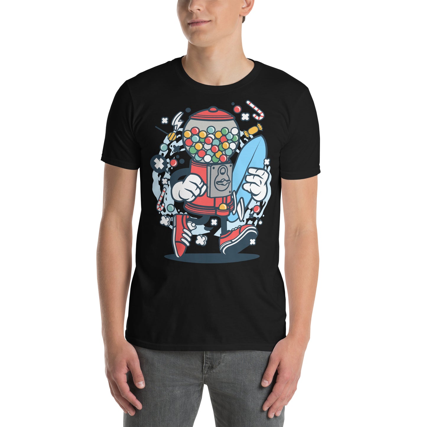 Candy Machine Surfer Cotton Unisex T-Shirt