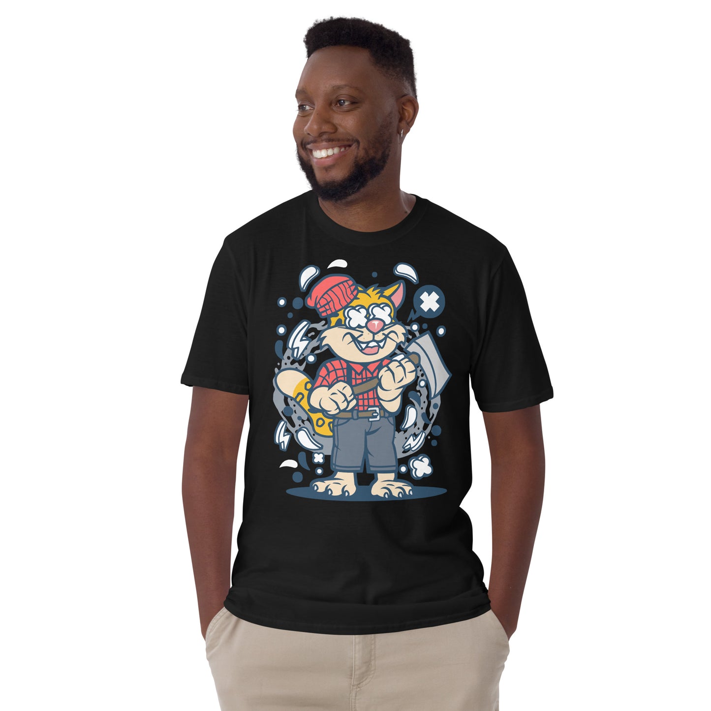 Lumberjack Larry Cotton Unisex T-Shirt