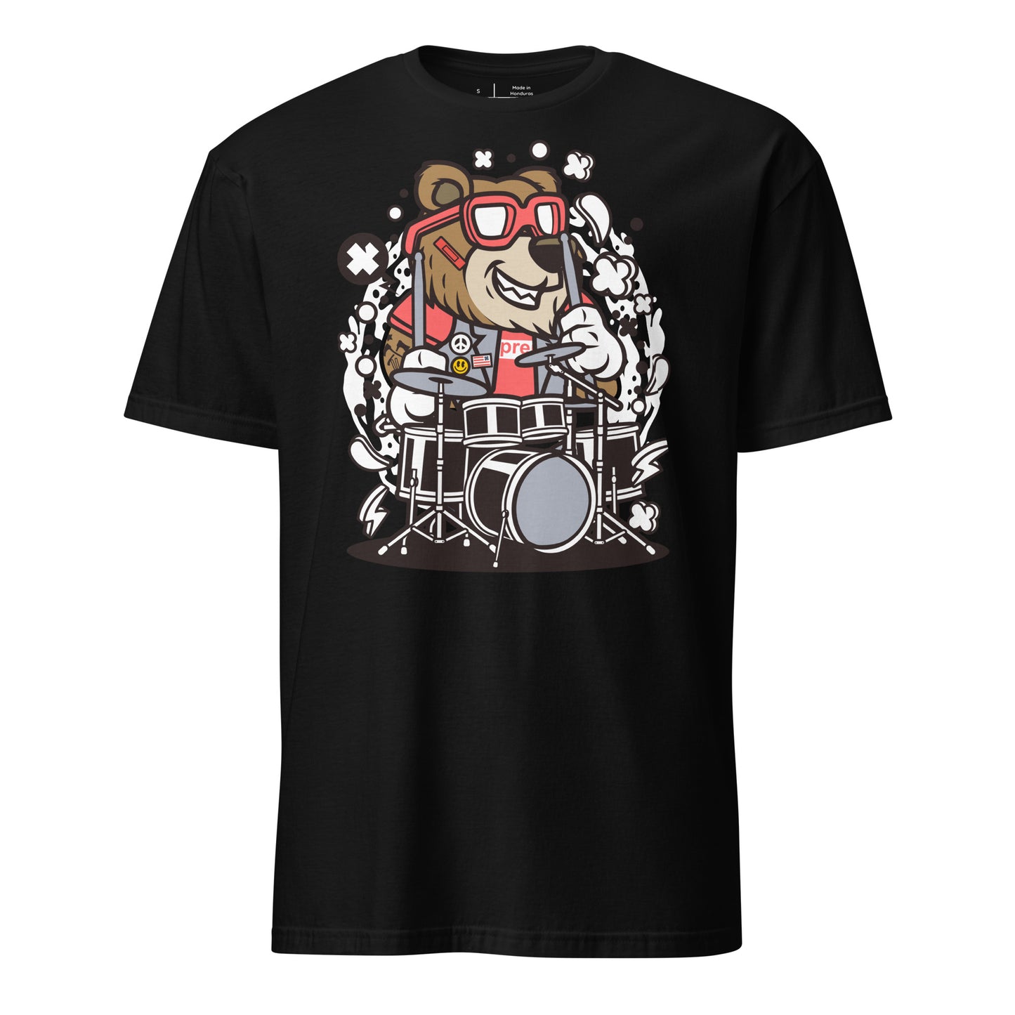 Grizzle-e Drummer Cotton Unisex T-Shirt