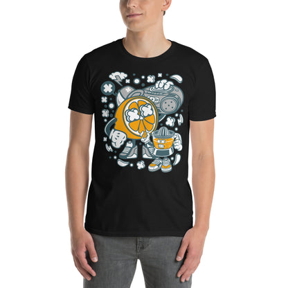 Orange Boombox Cotton Unisex T-Shirt