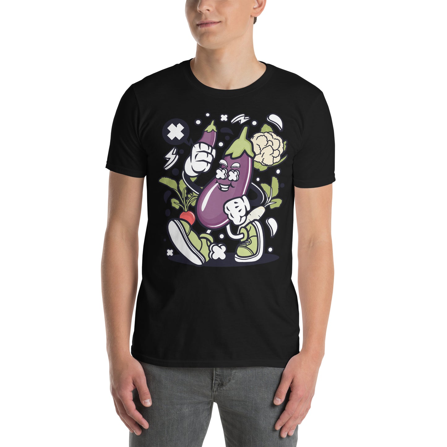 Eggplant Munchable Cotton Unisex T-Shirt