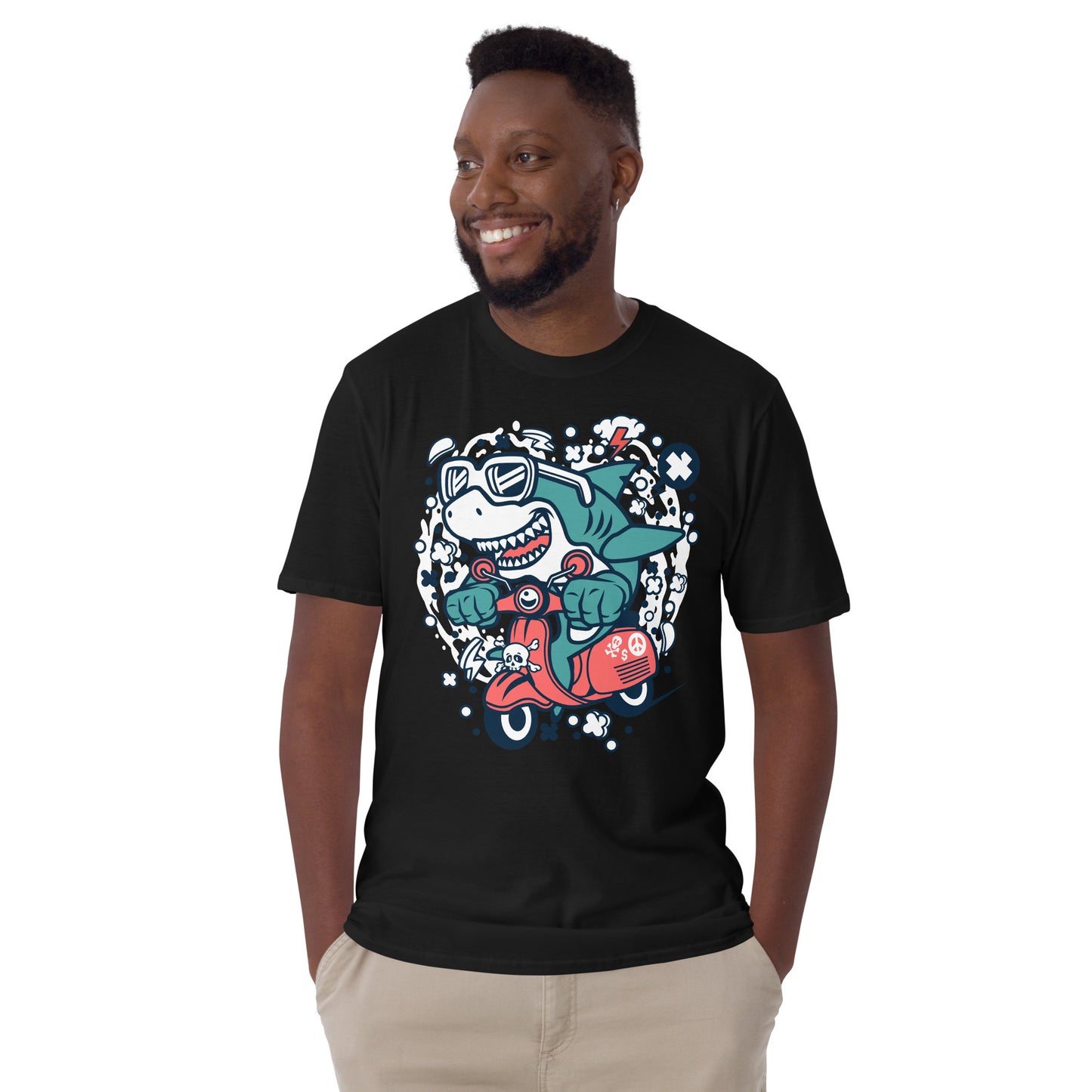 Hipster Sharkrad Cotton Unisex T-Shirt