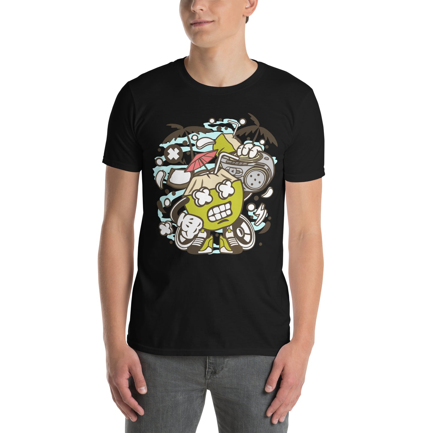 Coconut Boombox Cotton Unisex T-Shirt