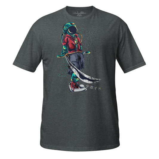 Samurai Space Hippie - Drawn Cotton Unisex T-Shirt