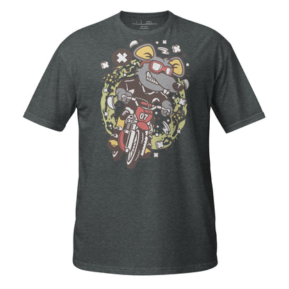 Motorcross Rabid Rat Cotton Unisex T-Shirt