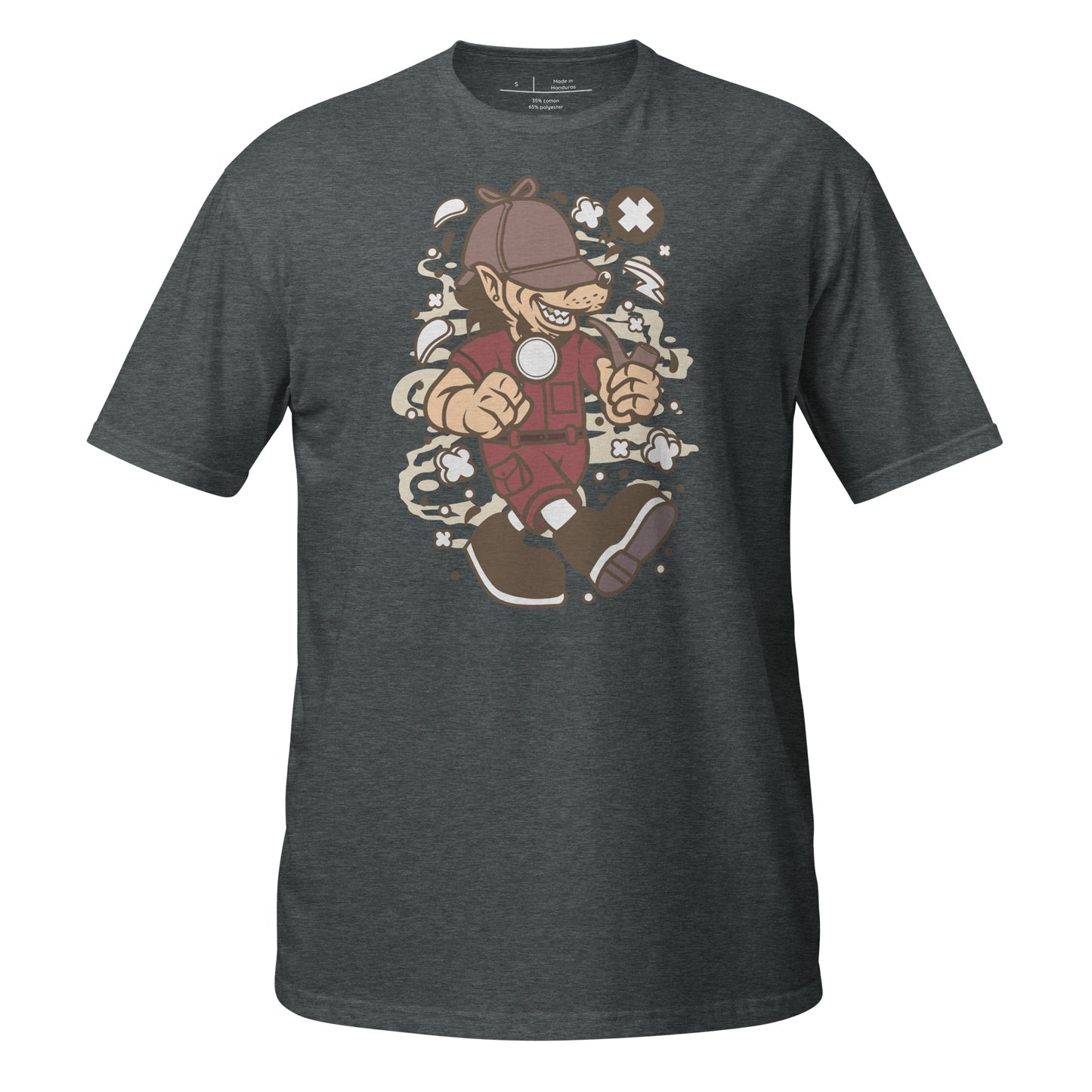 Detective Wacky Wolf Cotton Unisex T-Shirt