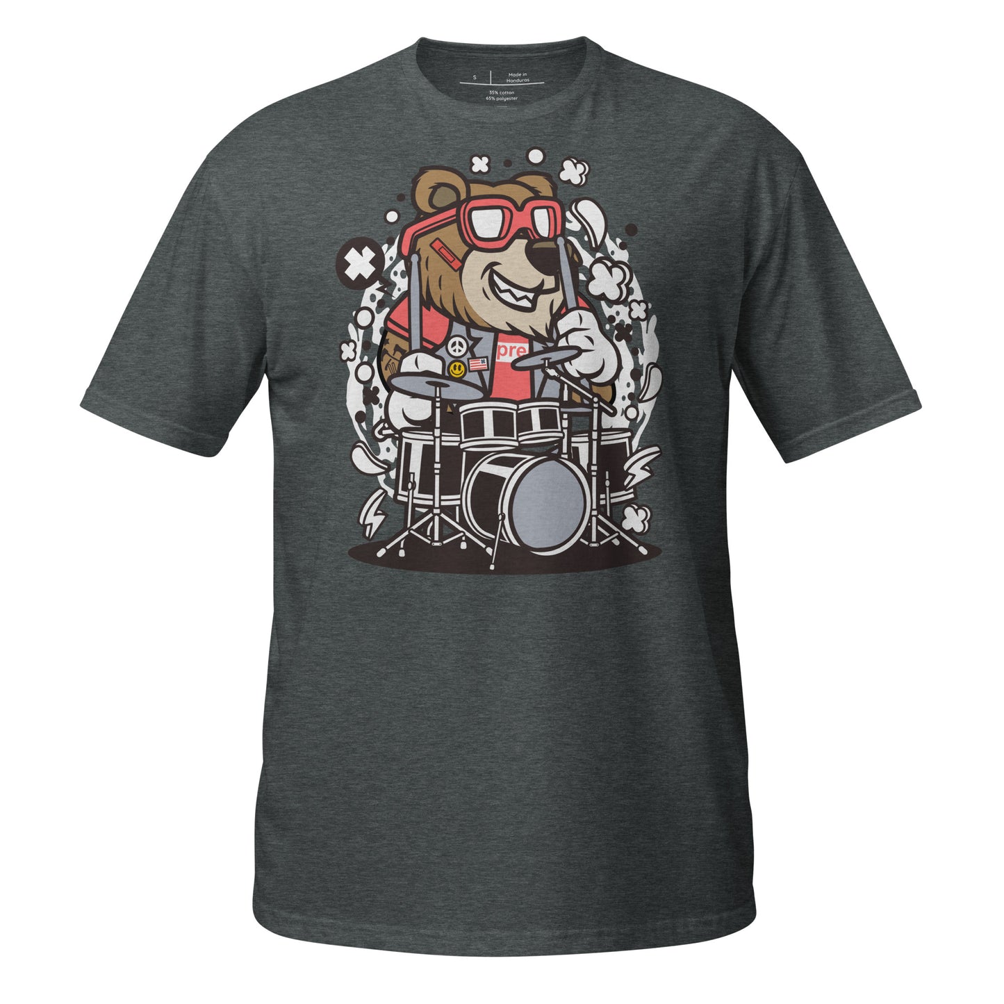 Grizzle-e Drummer Cotton Unisex T-Shirt