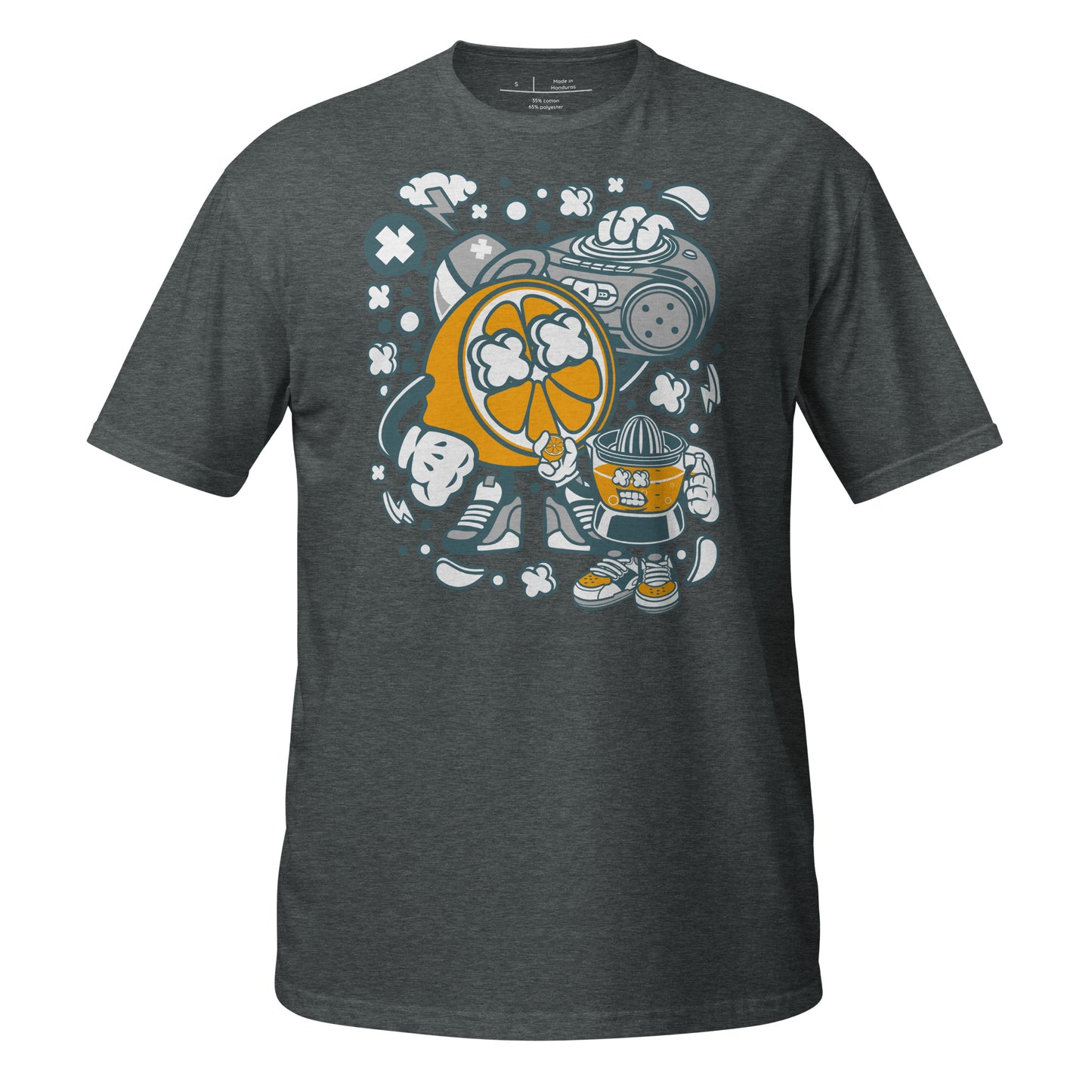 Orange Boombox Cotton Unisex T-Shirt