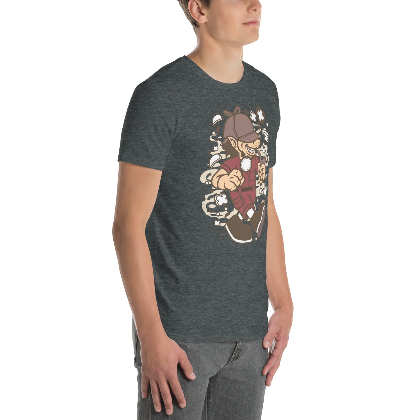 Detective Wacky Wolf Cotton Unisex T-Shirt