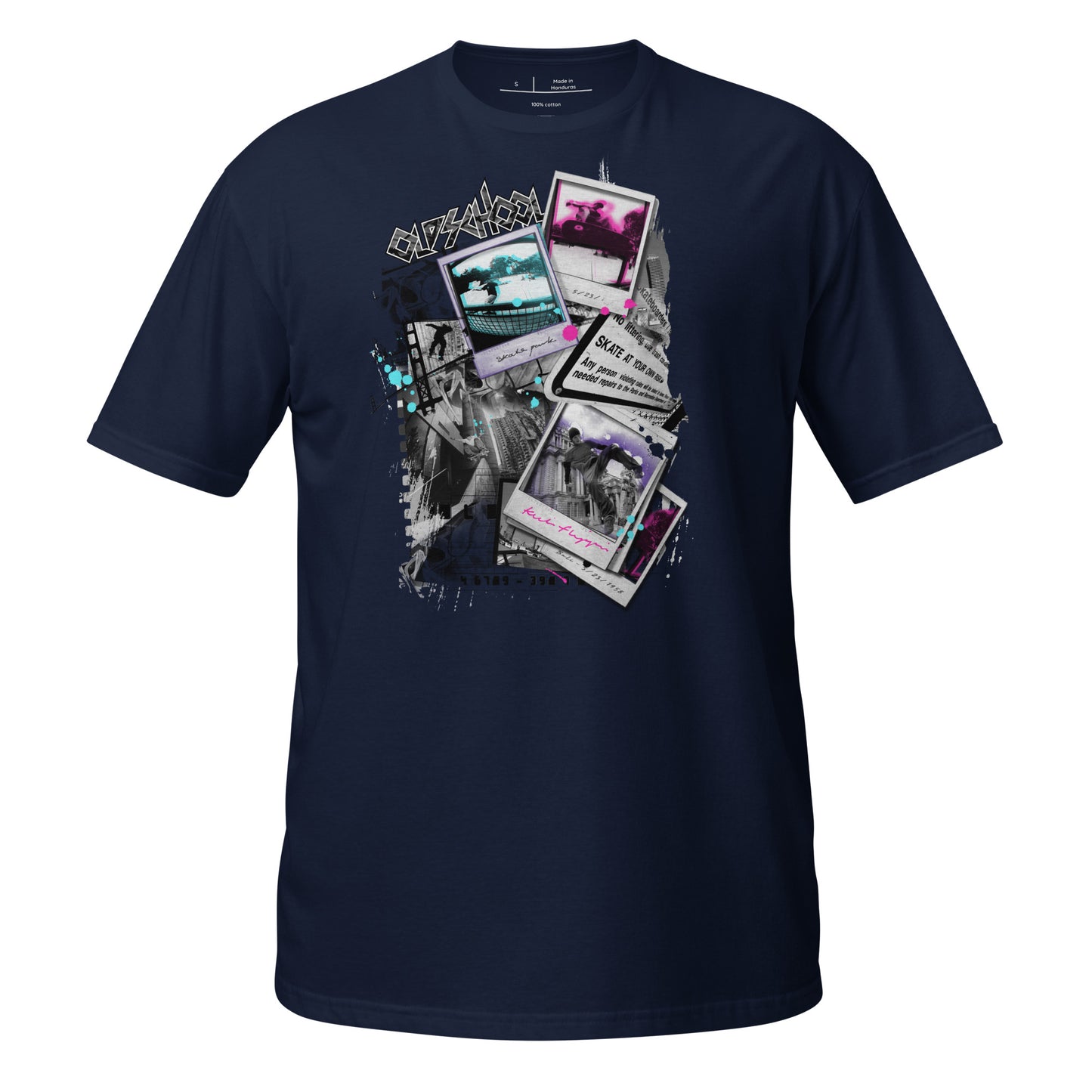 Old School Montage Cotton Unisex T-Shirt