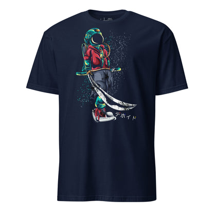 Samurai Space Hippie - Drawn Cotton Unisex T-Shirt