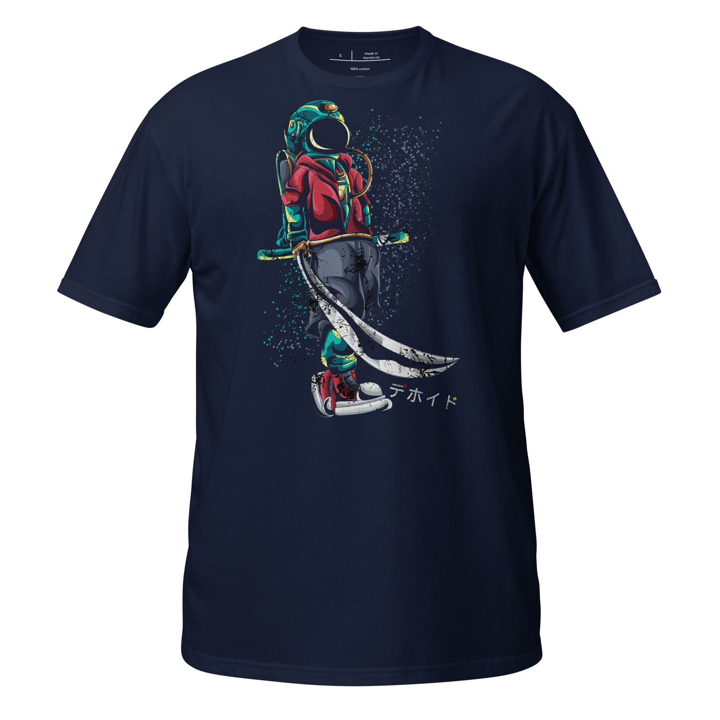 Samurai Space Hippie - Drawn Cotton Unisex T-Shirt