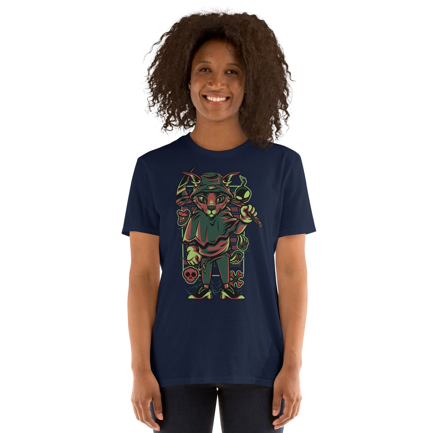 Feline Reaper Cotton Unisex T-Shirt