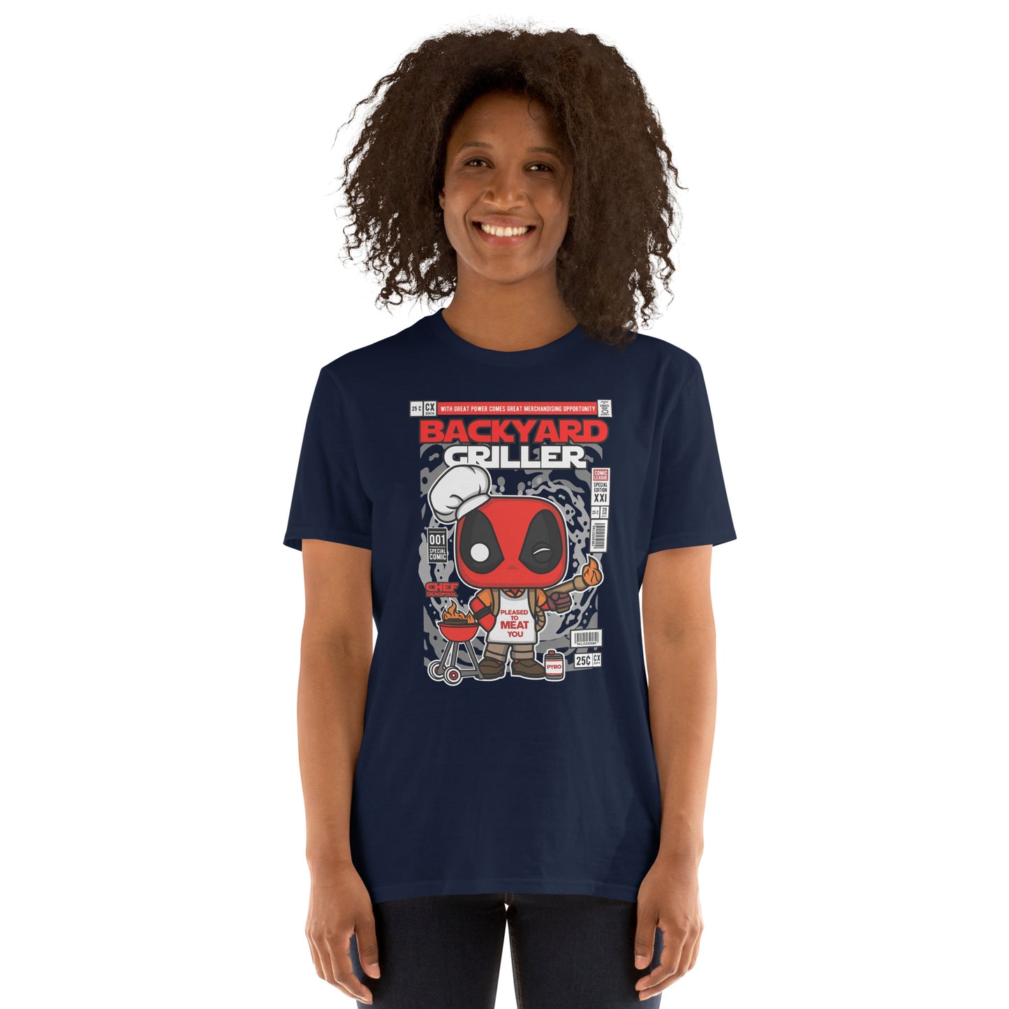 Deadpool Backyard Griller Cotton Unisex T-Shirt