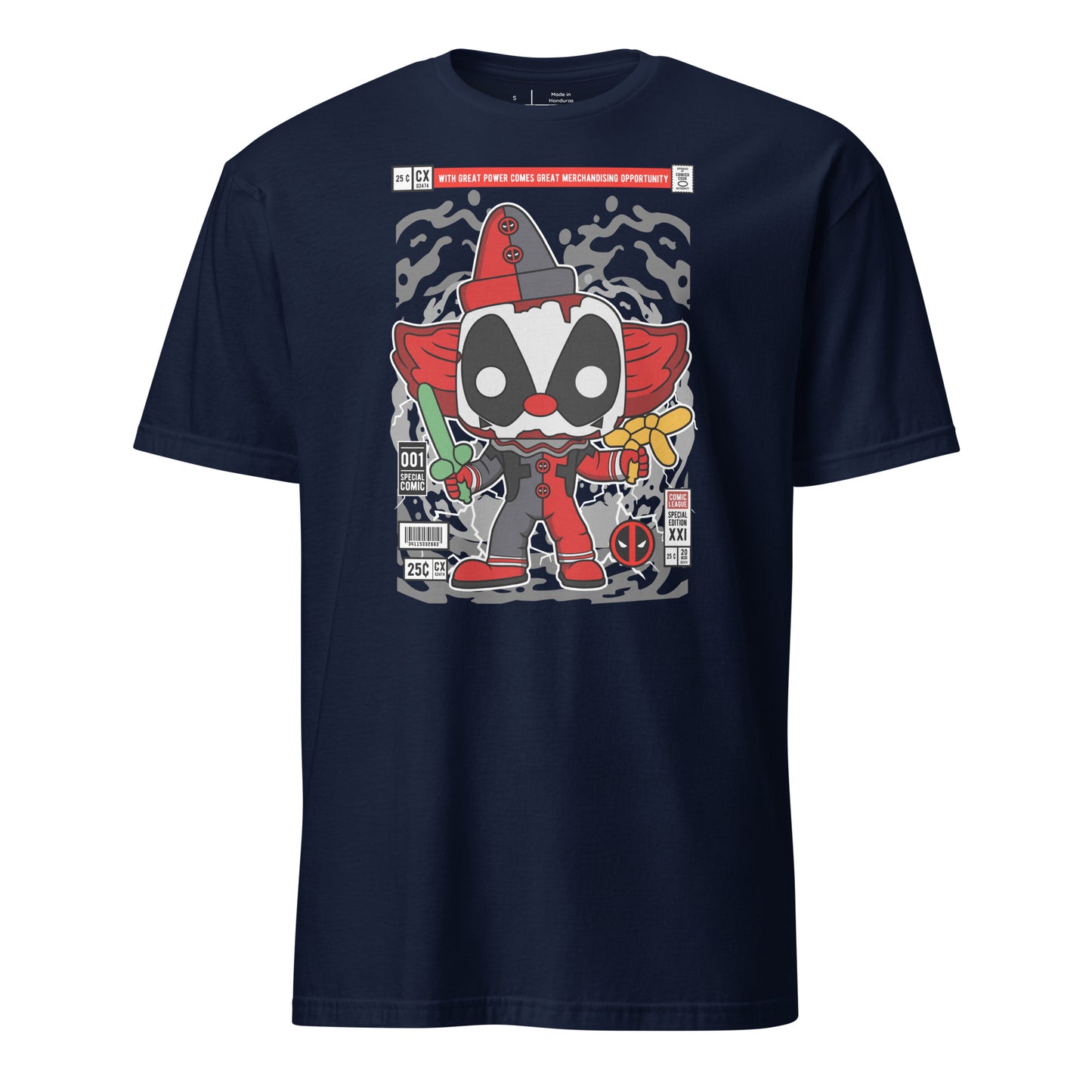 Deadpool Clown- Cotton Unisex T-Shirt