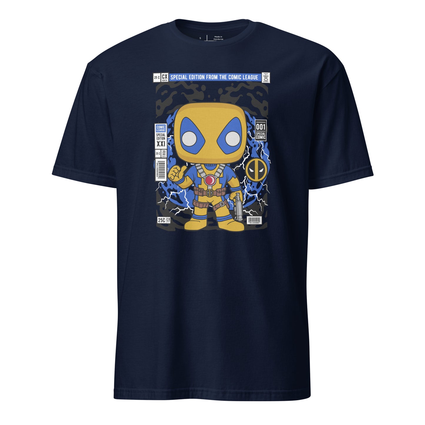 Deadpool Yellow Cotton Unisex T-Shirt