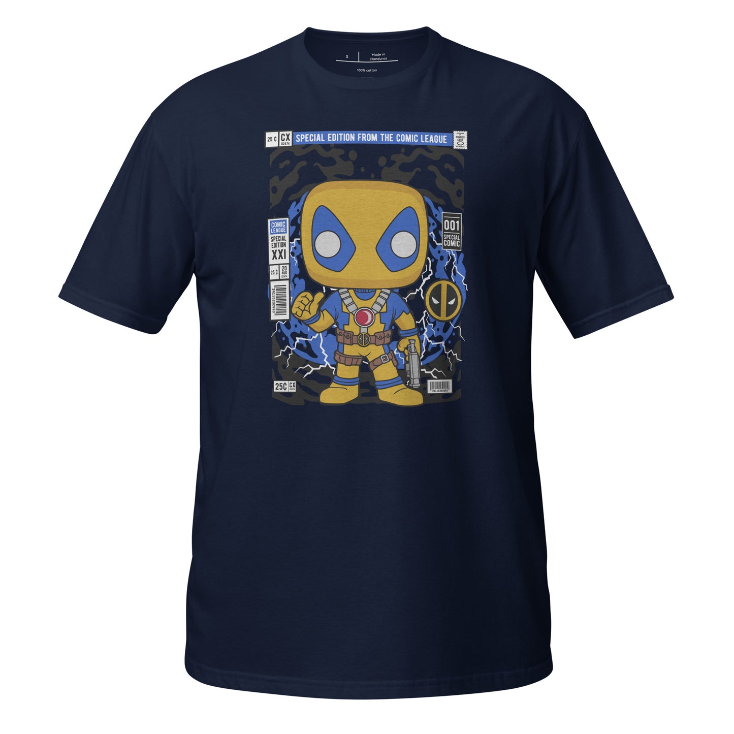 Deadpool Yellow Cotton Unisex T-Shirt