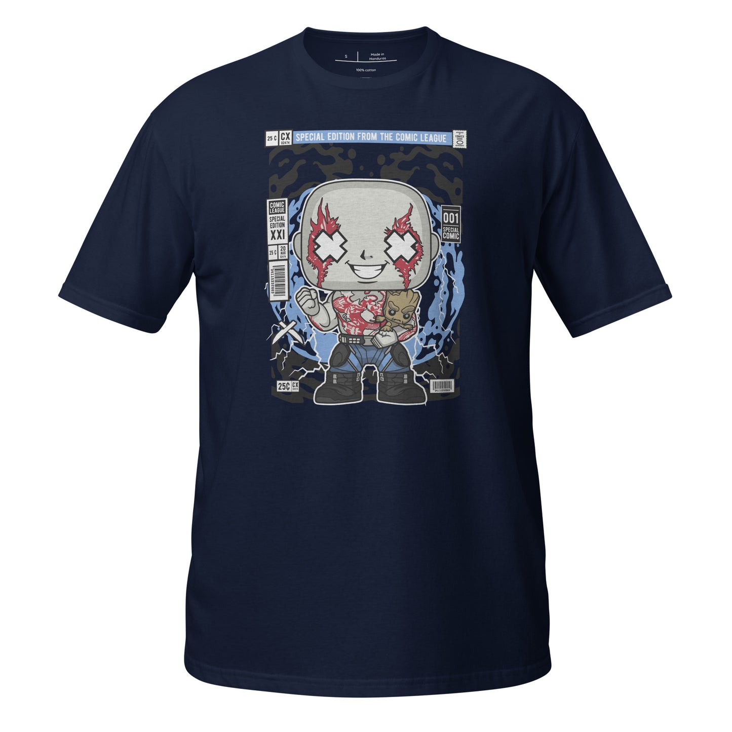 Drax With Groot Cotton Unisex T-Shirt