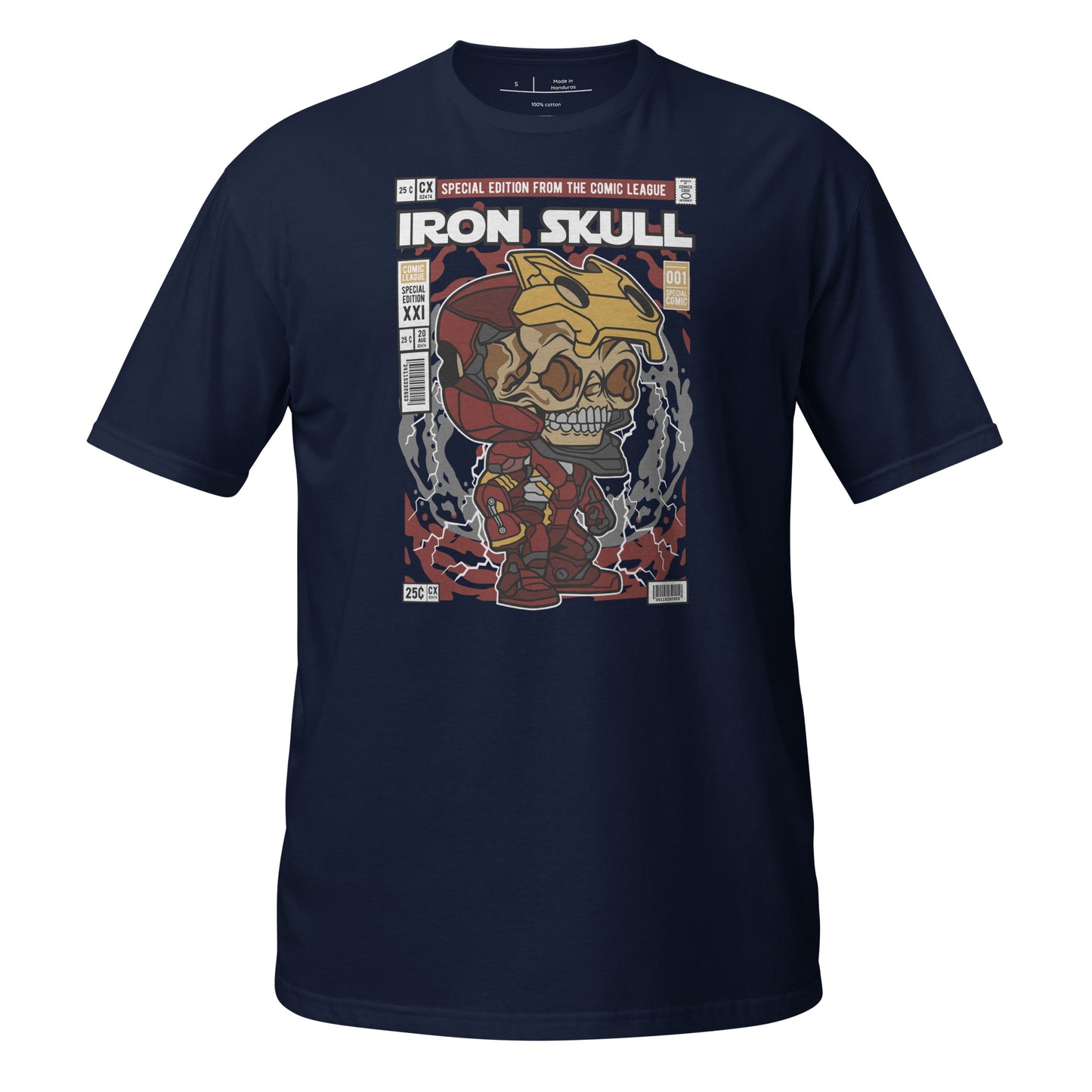 Iron Skull Cotton Unisex T-Shirt