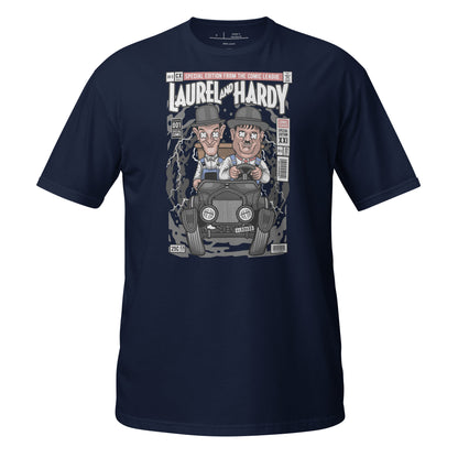 Laurel And Hardy Cotton Unisex T-Shirt