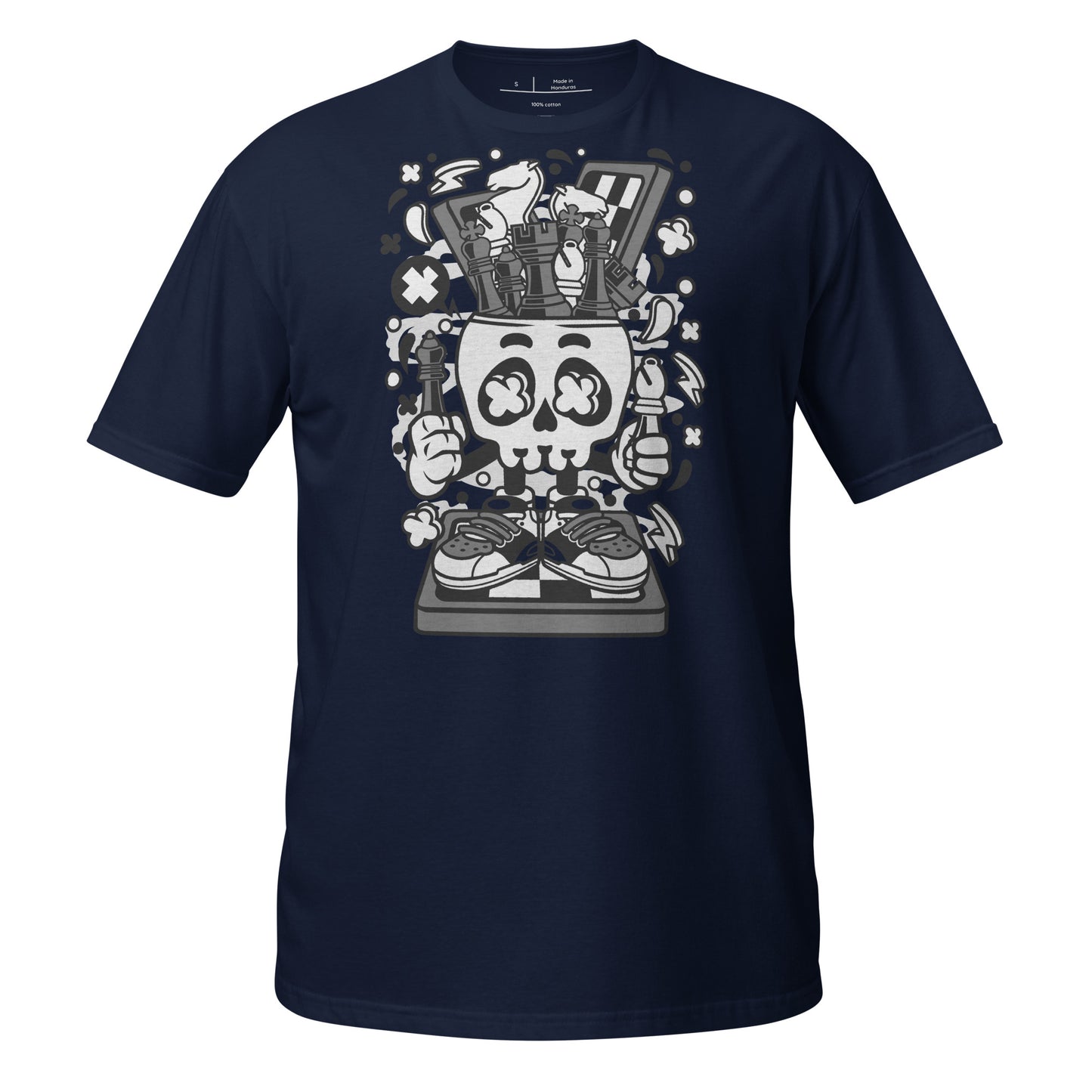 Skull & Chess Cotton Unisex T-Shirt