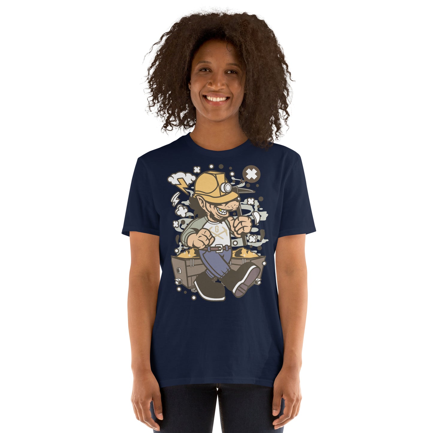 Gold Mining Wacky Wolf Cotton Unisex T-Shirt