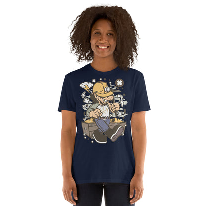 Gold Mining Wacky Wolf Cotton Unisex T-Shirt