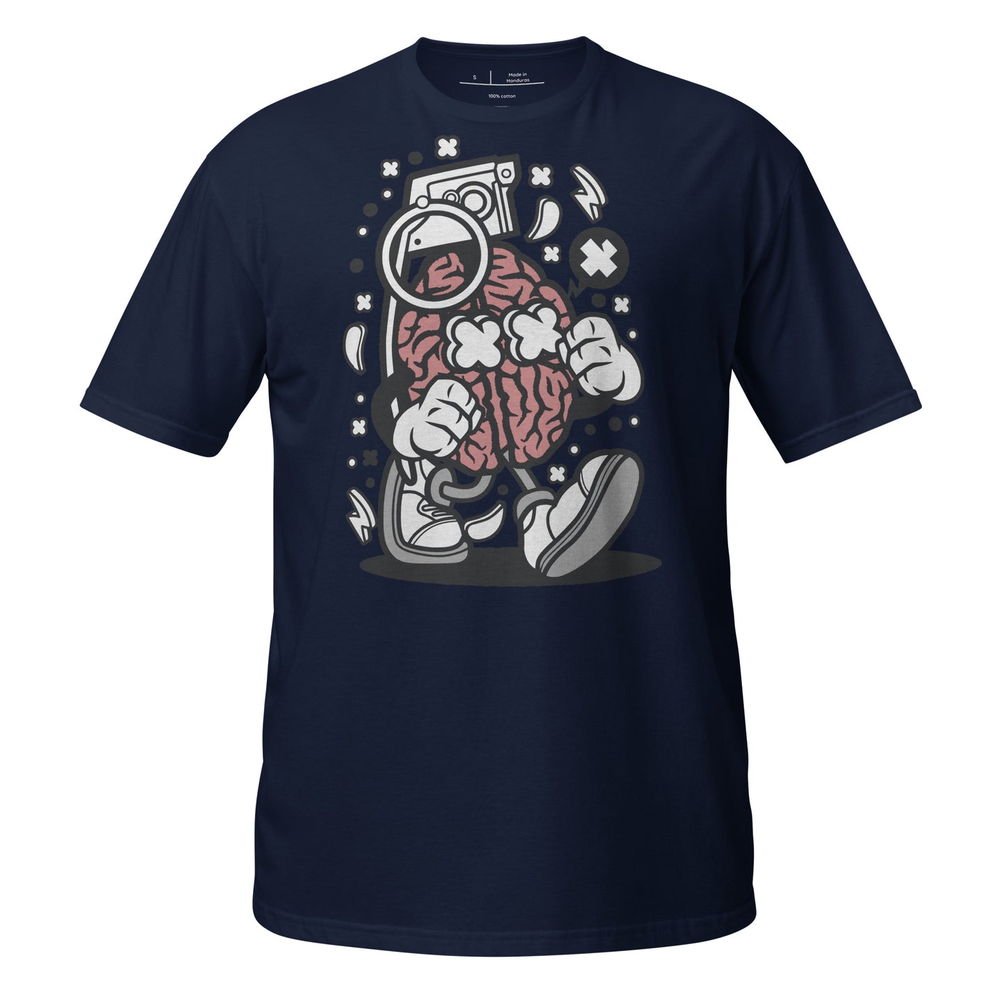 Grenade Brain Cotton Unisex T-Shirt